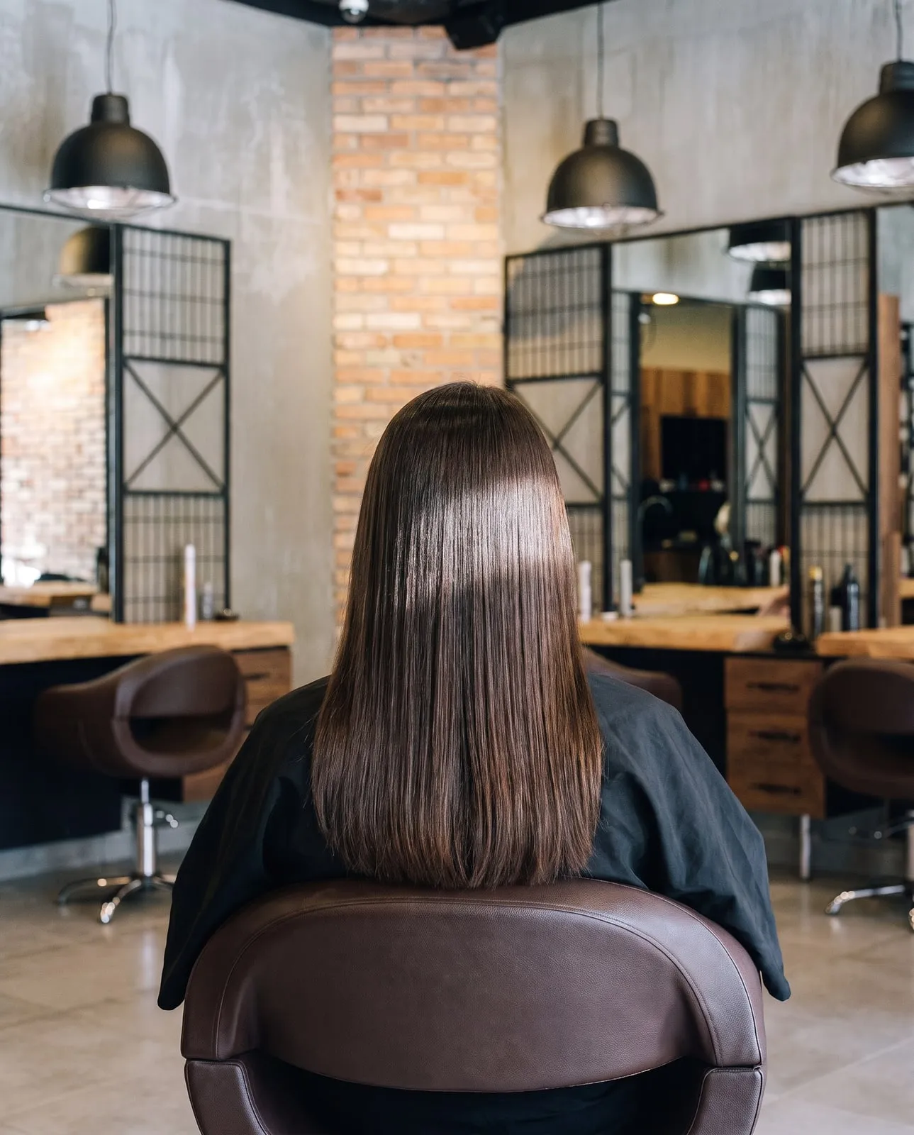 Sonra: keratin bakımıyla düz, pürüzsüz ve parlak saç